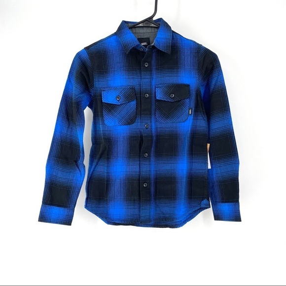 Vans Kid's Monterey III Plaid Button Down Shirt - S - Picture 1 of 7